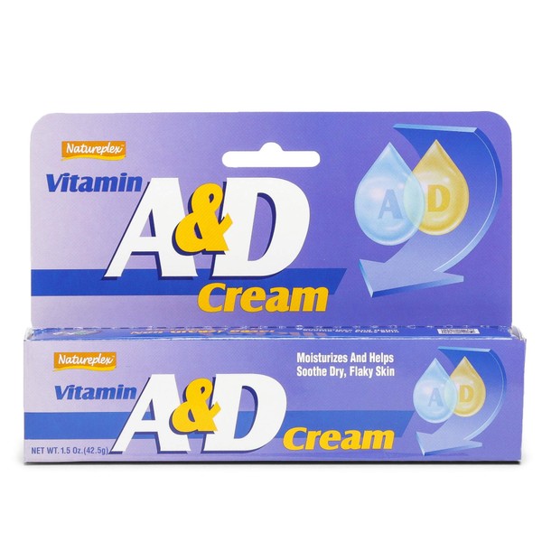 Vitamin A & D Cream - Prevent Diaper Rash, 1.5 oz,(Natureplex)