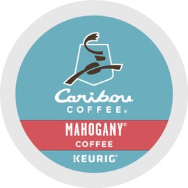 Caribou Coffee Mahogany, Single-Serve Keurig K-Cup Pods, Dark Roast Coffee, 72 Count