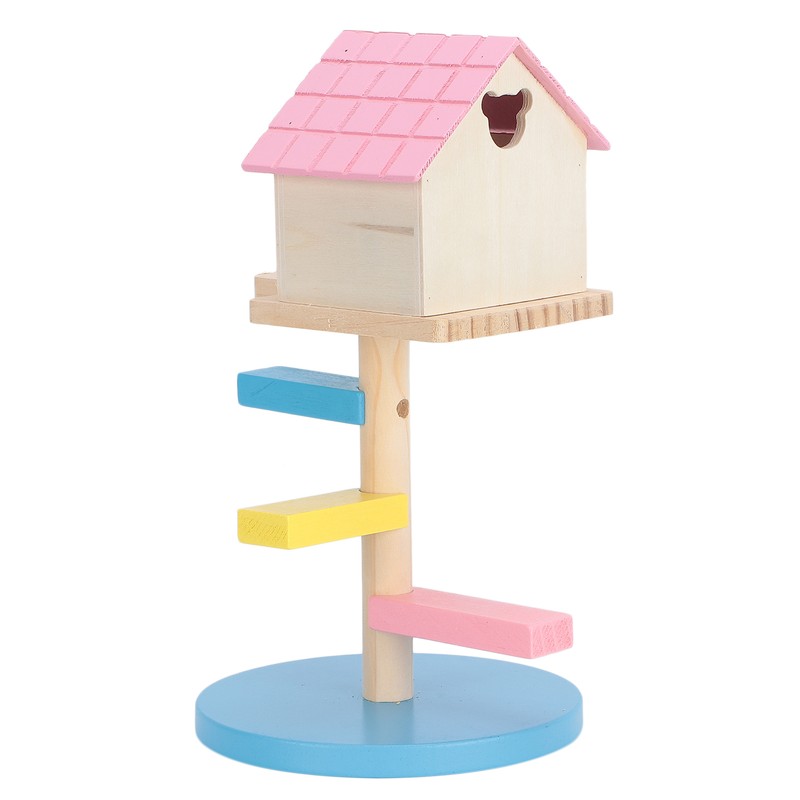 Hamster Loft Toy Wooden Durable Odorless Hamster House Climbing Ladders