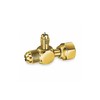 Jb Industries 1/4" Access Valve Tee w/Flare Nut,Brass A31853-1 Each
