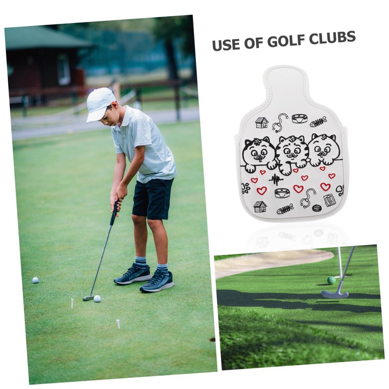 BESPORTBLE Funny Mallet Putter Cover Cat Pattern Club Protector Golf