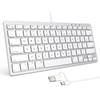 OMOTON Wired Keyboard for Mac with Dual Interface, Comfortable Typing