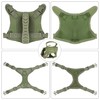 bvya Tactical Nylon Small Dog Vest Harness Adjustable Comfy Mesh
