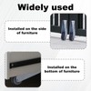 BOXOB 2 x Replacement Gate Wheels, Iron and Rubber, Directional