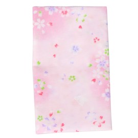 WKG Gauze Tenugui, 1 Sheet, Made in Japan, Senshu, Japanese Pattern, Double Layered Line, 03, Sakura 2 (Pink)