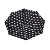 White And Black Polka Dot Umbrella Auto Open Close Folding