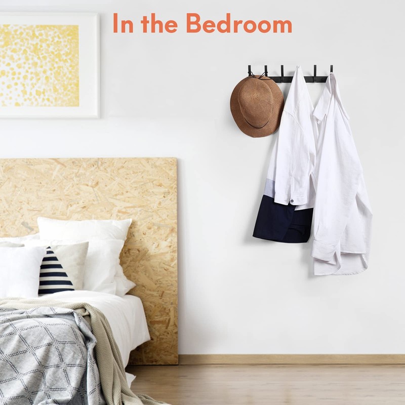 Optish 2 Pack Coat Rack Wall Mount, Coat Hooks Wall