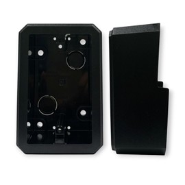 iMBAPrice IMBA-FS8141-1 Black Weatherproof FS Box for 1/2" Lap Siding, 1-Gang Outdoor Electrical Outlet Box, Non-Metallic Exterior Switch & Receptacle Box, Siding Mount, 1 Pack