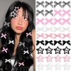STGDAK 36 Pcs Star Hair Clips Pink Mini Hair Bow
