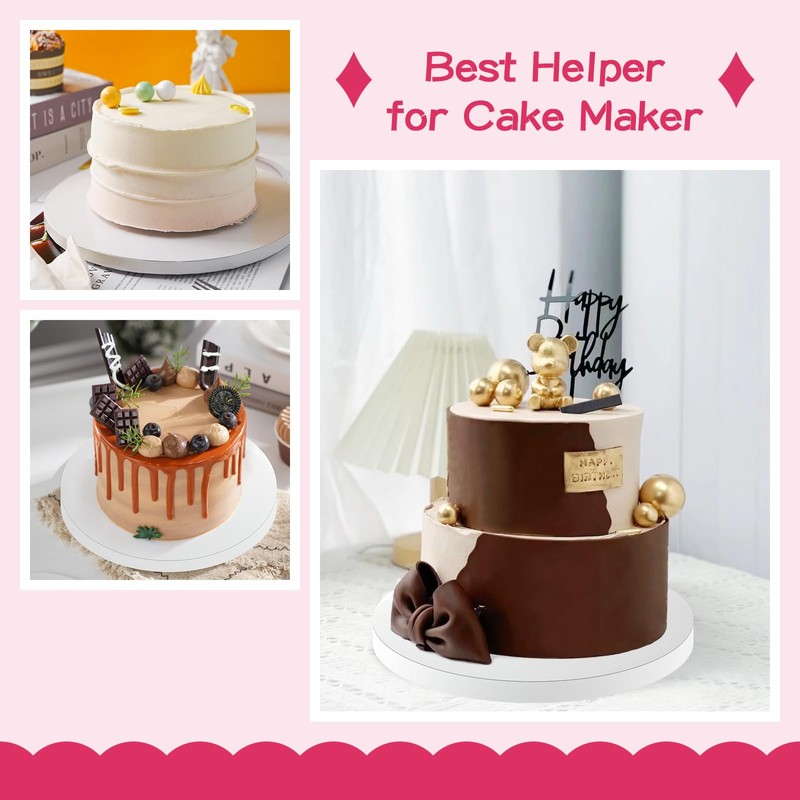 HKACSTHI 4 Pieces Cake Boards 10 Inch 12 Inch 14