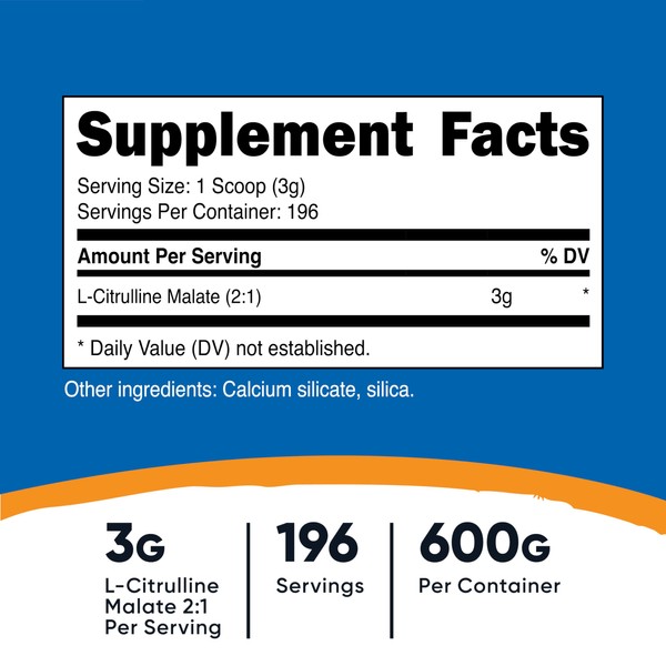 Nutricost Nutricost L-Citrulline Malate (2:1) Powder (600 Grams)