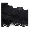 Black Embroidered Lace Trim, 14cm Width 2 Yards Soft Cotton