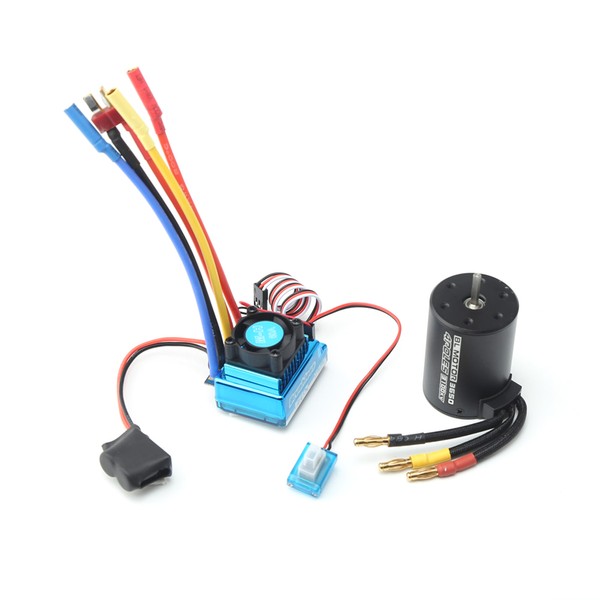 3650 Brushless Motor 3100KV with 60A Brushless ESC for 1/8