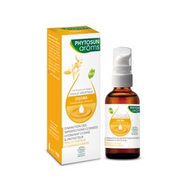 Phytosun Arôms Bio-Jojoba-Öl – 100% rein und nativ – Verringerung von Hautunreinheiten, feuchtigkeitsspendend und schützend – 50 ml