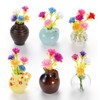 GOOZADA 6 Pack Mini Ceramic Vase Magnets, Glass Magnet Vases