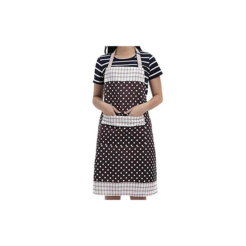 Veewon Women's Kitchen Apron with Pockets Restaurant Flirty Aprons for