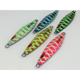 Slow Sp Jig Set of 5 Shore Jigging Metal Jig Set Slow Jig Set (80g)