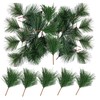 alfyng 60 Packs Artificial Green Pine Needles Branches, Fake Small