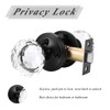 Probrico Heavy Duty Privacy Door Knobs for Bedroom/Bathroom 3 Pack,