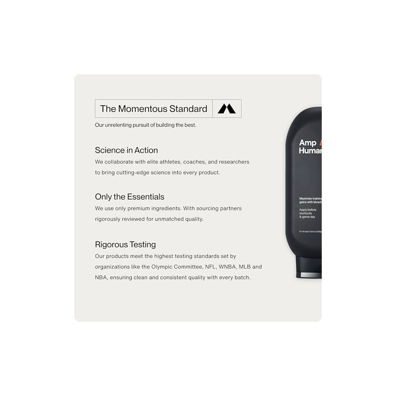 Amp Human Loción PR, Performance & Recovery Bicarb Sports Lotion,