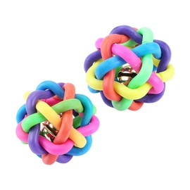 Dog Chewing Toy, Toothpaste Ball, Chewing Ball, For Small and Medium Dogs and Cats, Educational Toy, Plaque Removal, Stress Relief, Colorful Bell Included