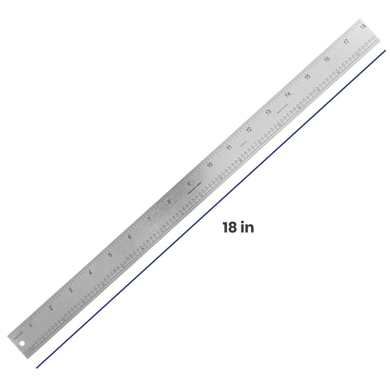 Pacific Arc 18 Inch Graphics Art Ruler, with Inches, Agate,