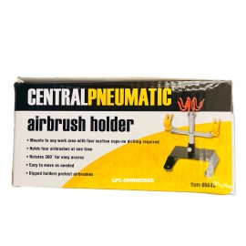 Central Pneumatic New Table Top AIRBRUSH HOLDER Station Stand Holds 4 Airbrushes Swivel Tilt Set