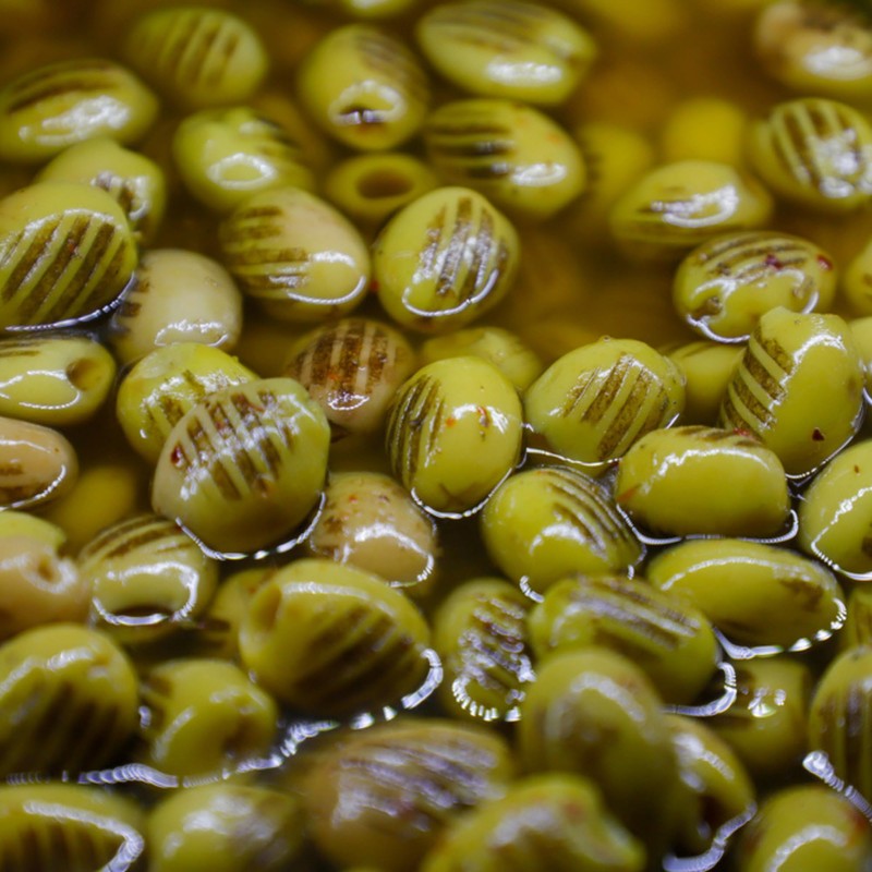 Sanniti Grilled Pitted Italian Olives in Oil, 19.4 oz |