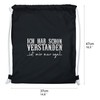 EXPRESS-STICKEREI Gym Bag Funny Saying | Bag Black Waterproof Sports