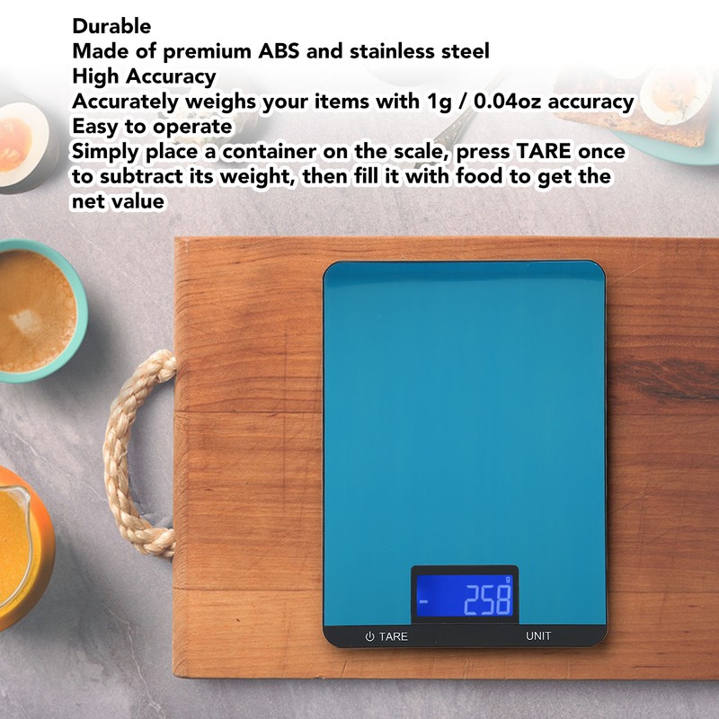 Kitchen Scale Rechargeable High Accuracy Waterproof Portable Electronic Scale for