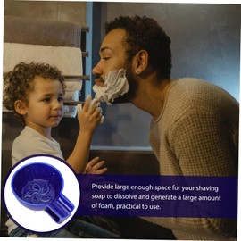 FRCOLOR Body Shaver One Blade Men's Shaving Ceramic Bowl Large Capacity for Thick Lather