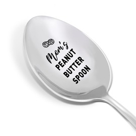 Mom's Peanut Butter Spoon Gift, Mom Mother Birthday Christmas Gift from Kids Daughter Son, Mother's Day Gifts for Mom, Best Mom Ever Gifts Engraved Peanut Butter Spoons Stainless Steel
