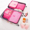 Go2buy 6pcs Travel Luggage Organizer Set Backpack Storage Pouches Suitcase