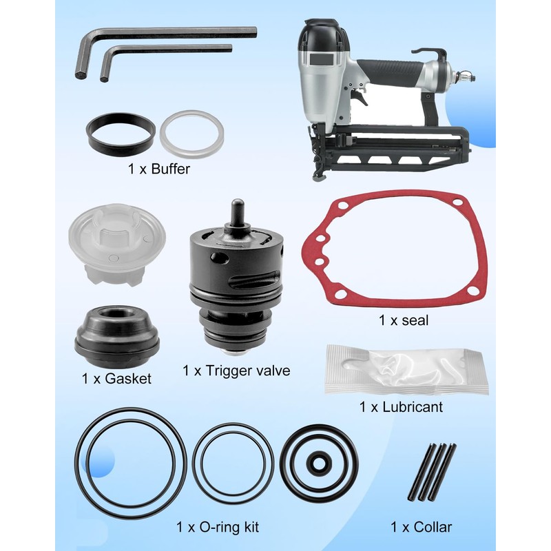 Nailer Overhaul Kit Fit for Porter Cable DA250B Replace 905013,