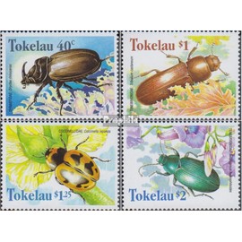 Prophila Collection Tokelau 266-269 (complete excl. 1998 Beetles (stamps for collectors) Invertebrates Animals Other
