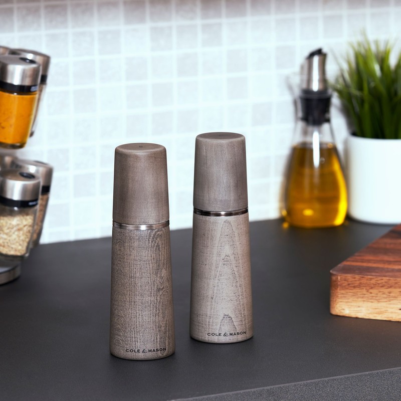 Cole & Mason Marlow Salt & Pepper Mill Set, Dark