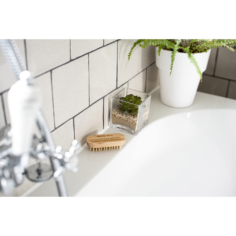 Wooden Nail Brush, Natural Bristles