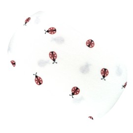 Wollhuhn Eco Mini for Toddlers Girls/Boys Cheerful Elastic Headband/Hair Band Comfortable Jersey Cotton Many Designs 21212222 (Bug White/Red)