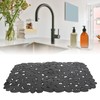2 Pcs Sink Mat Pebble 15.8 x 12in PVC Kitchen