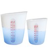 ZUYEE Silicone Measuring Cups (2 Cup + 1 Cup /