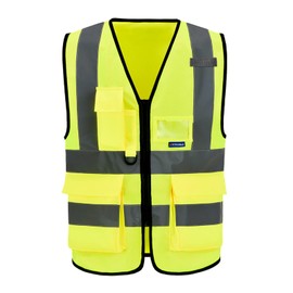 A-SAFETY 6XL7xl 8XL,high vis reflective Safety Vest,Yellow