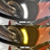 Headlight Vent Accent LED Indicator Side Lights with Turn Signals