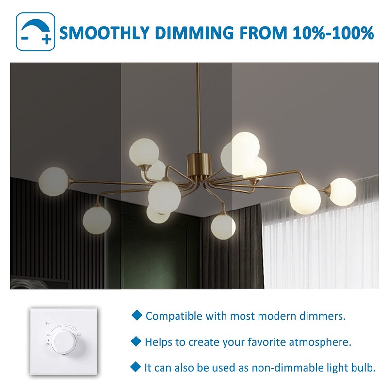 10 Pack G9 28W 230V 370LM 2700K Warm White Dimmable