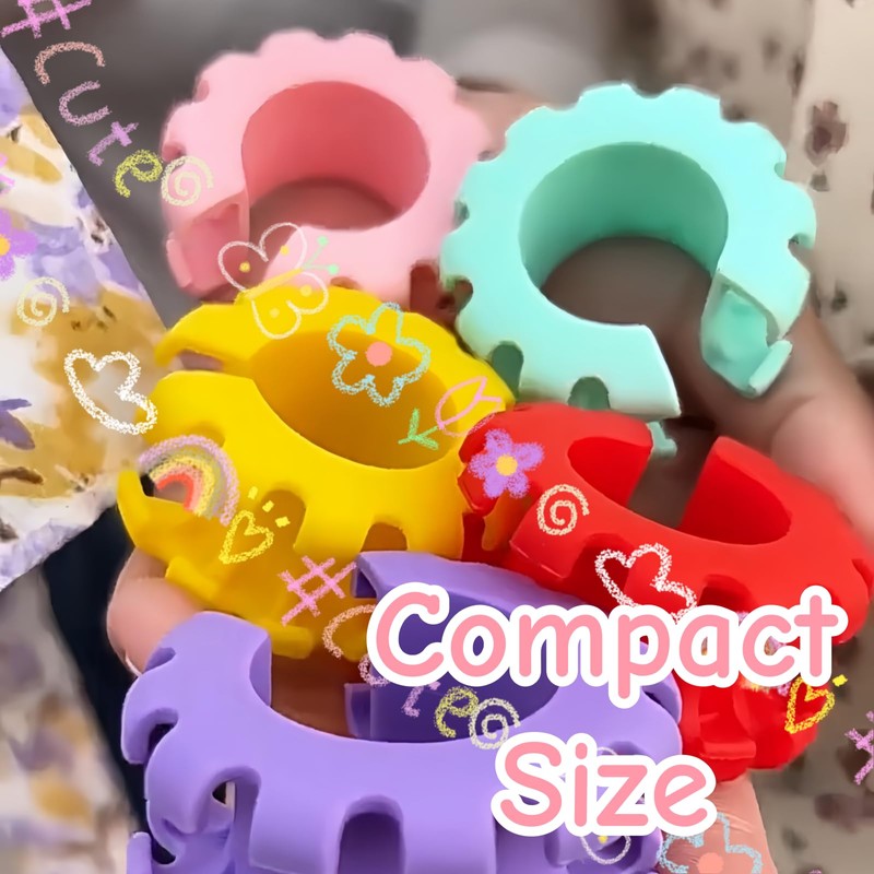 10 PCS Clothes Hanger Fixing Hook Windproof Random Color