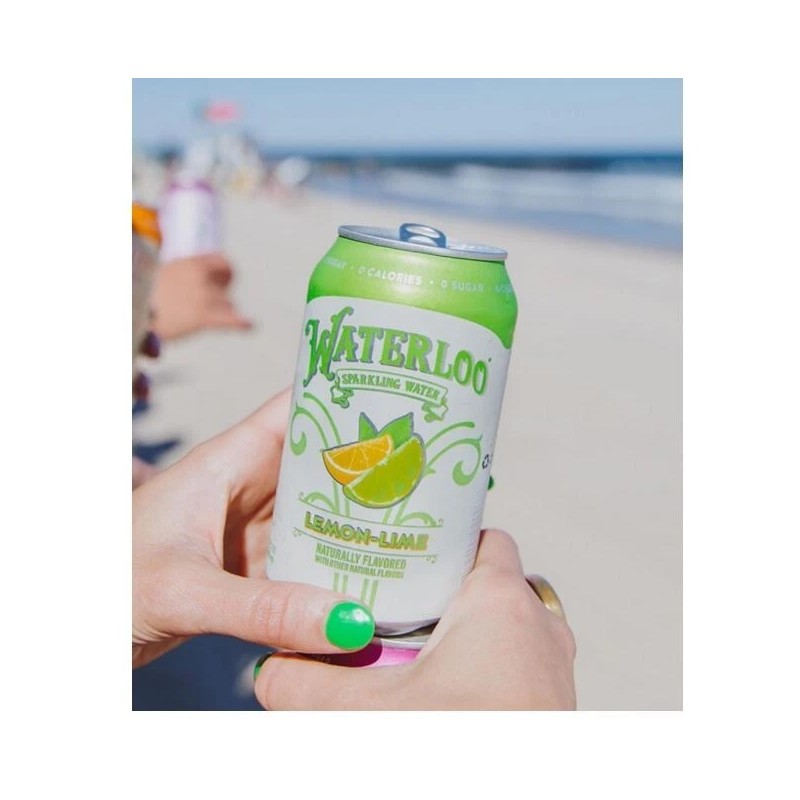 Waterloo Sparkling Water Lime Flavor Zero Calorie No Sugar 12oz