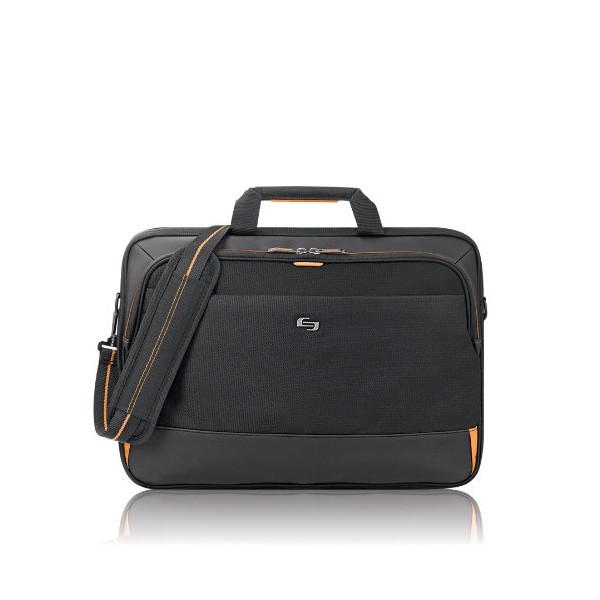 Solo New York Focus 17.3 Inch Laptop Briefcase, Black