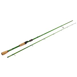 Carrot Stix Collapsible 2 Piece Spinning Wild Wild Green PRO Greenwater Inshore Fishing Rod (7'6" Medium)