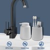 TOOZFO Soap Dispenser Ceramic with Easy-to-Press Pump Hand Lotion Liquid