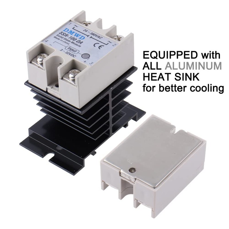 SSR-100DA Solid State Relay DC to AC (Input 3-32V DC