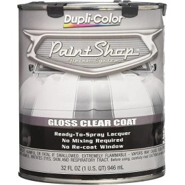 Dupli-Color Paint Shop 1 qt Gloss Clear Coat Spray-On Automotive Lacquer Finish